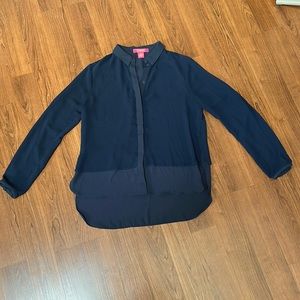 Navy blue blouse